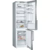 Bosch Serie 6 KGE398IBP kombinovaná chladnička s mrazničkou, 343 l (249 l chladnička / 94 l mraznička), energetická trieda B, 201 cm, vymeniteľné otváranie dverí, nerezová oceľ