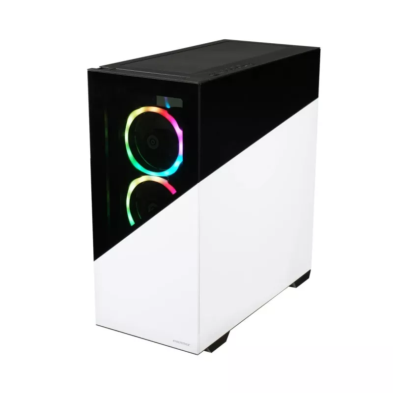 ENERMAX PC skriňa - Enermaxk8 ARGB temperované sklo Mid-tower - biela