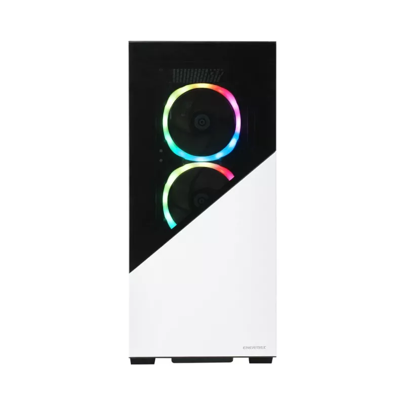 ENERMAX PC skriňa - Enermaxk8 ARGB temperované sklo Mid-tower - biela