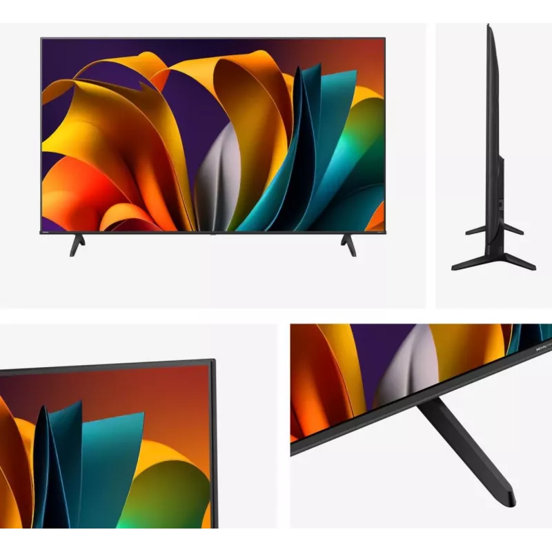 Hisense 50E6NT inteligentný televízor 4K Ultra HD 126 cm (50 palcov), Wi-Fi, Bluetooth, HDR10+, 300 cd/m², čierny