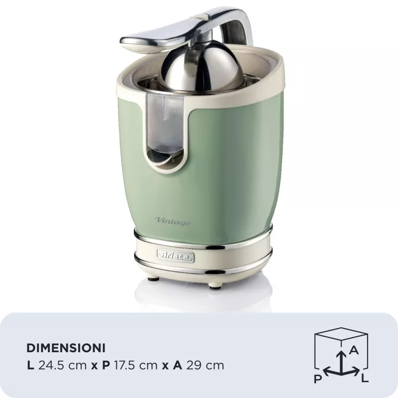 Elektrický lis na citrusy Ariete 0413/04 0,6L 85W zelený