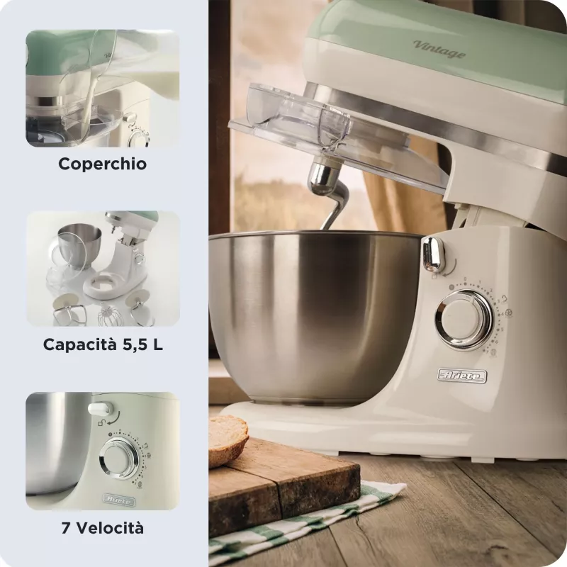 Kuchynský robot Ariete 1588 2400 W 5,5 L zelená biela