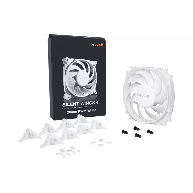 be quiet SILENT WINGS 4 | 120mm PWM White počítačový ventilátor do skrine 12 cm 1 ks