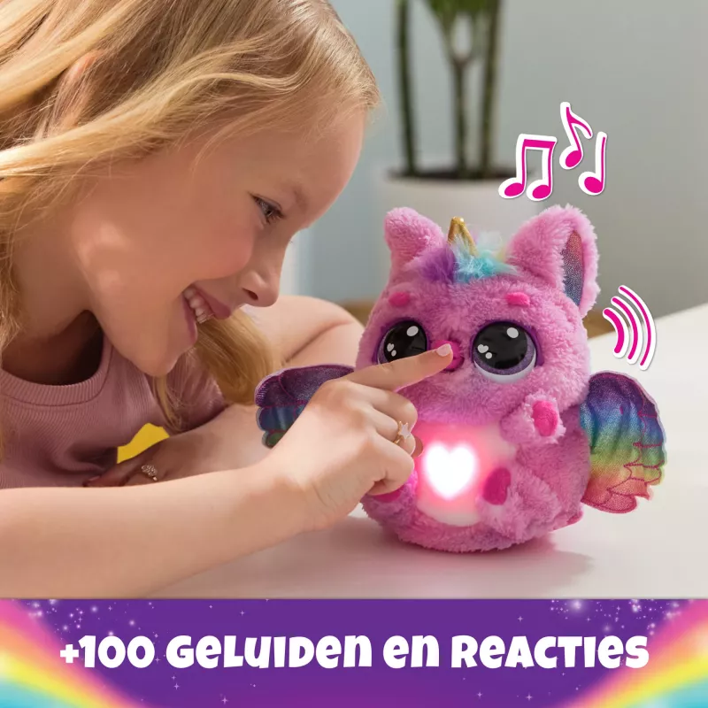 Hatchimals Alive Mystery Hatch Pufficorn Spinmaster AA batéria ružová biela