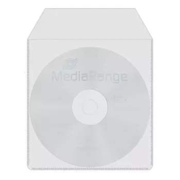 MediaRange BOX64 plastové obaly na CD/DVD, priehľadné, 50 ks
