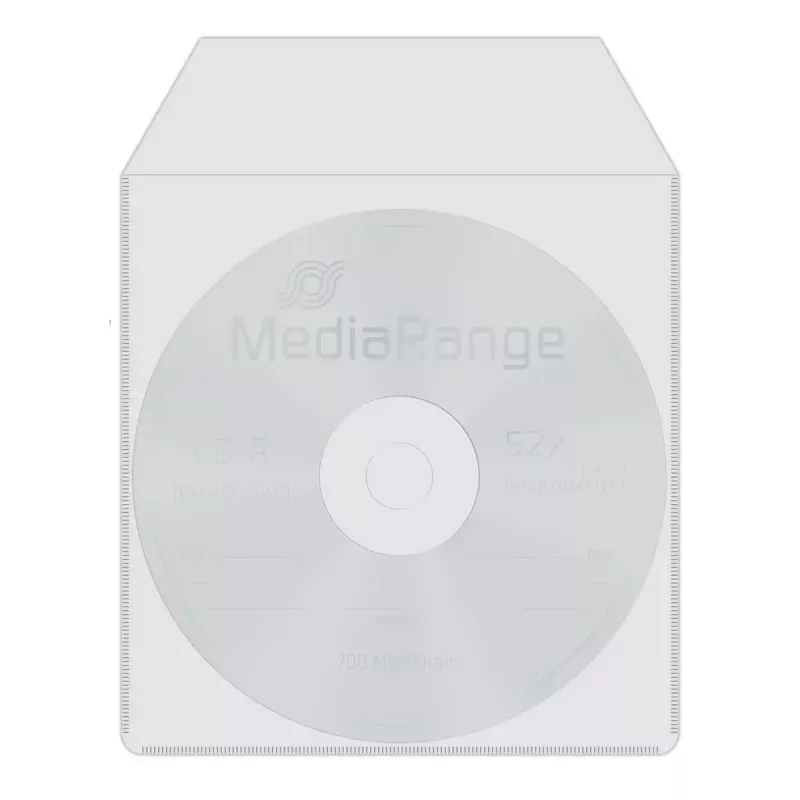 MediaRange BOX64 plastové obaly na CD/DVD, priehľadné, 50 ks