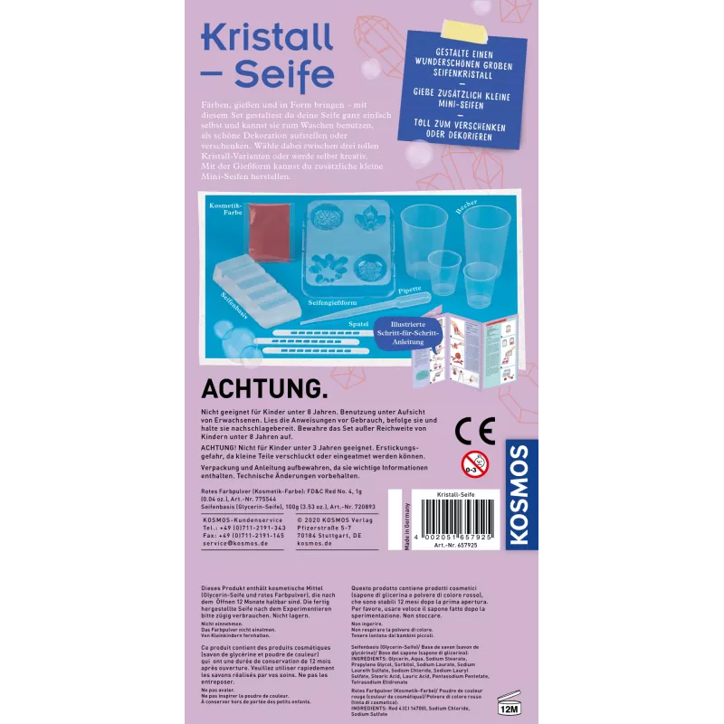 Kosmos 65792, mydlo, chémia, 8 rok(ov), viacfarebná
