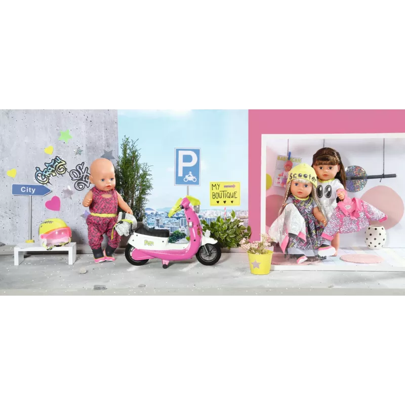 BABY born City Deluxe Scooter Combo bábikový kolobežka