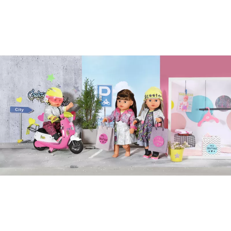 BABY born City Deluxe Scooter Combo bábikový kolobežka