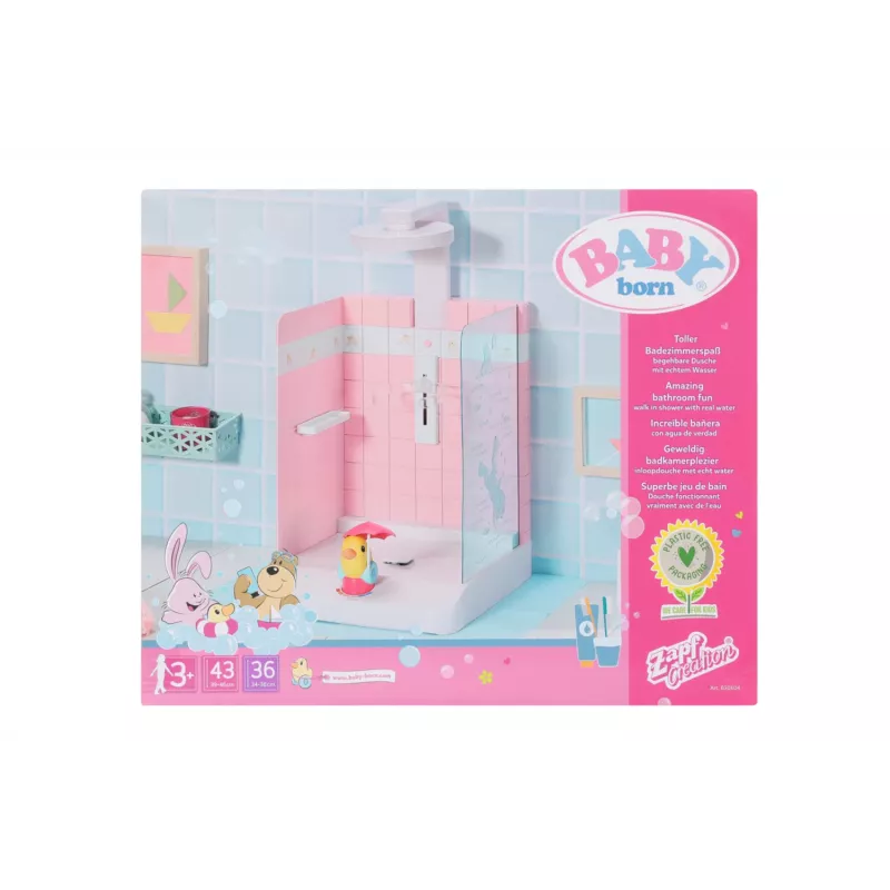 Kúpeľ pre bábiky BABY born Bath Walk in Shower odporúčaný vek 3 roky