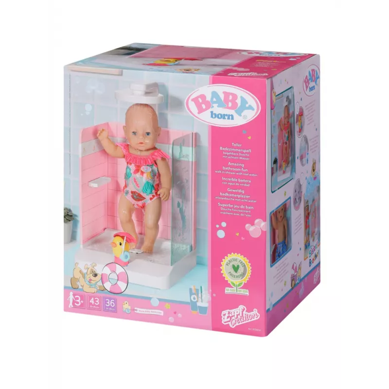Kúpeľ pre bábiky BABY born Bath Walk in Shower odporúčaný vek 3 roky