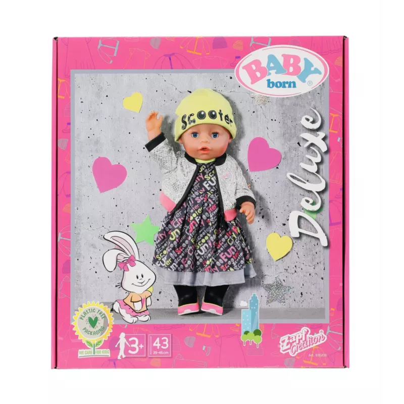 Sada oblečenia pre bábiky BABY born City Deluxe Style od 3 rokov 180 g