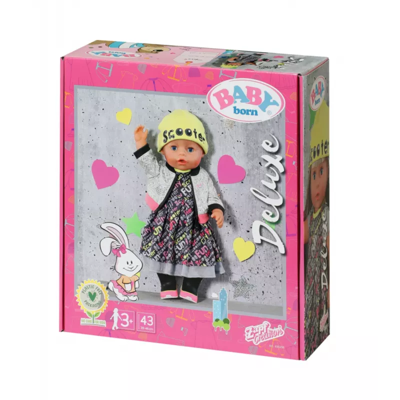 Sada oblečenia pre bábiky BABY born City Deluxe Style od 3 rokov 180 g