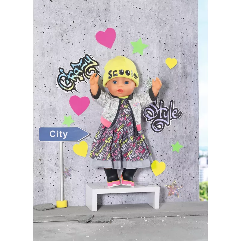 Sada oblečenia pre bábiky BABY born City Deluxe Style od 3 rokov 180 g