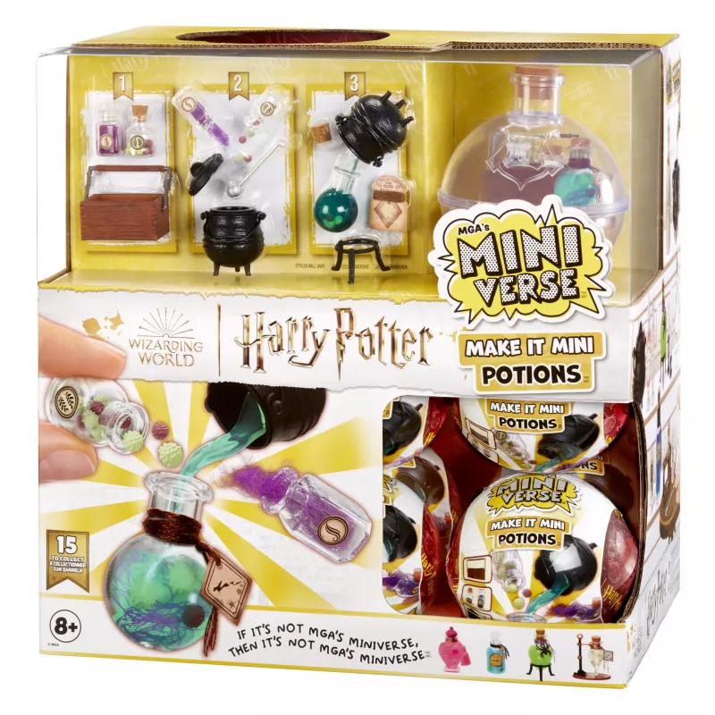 Miniverse - Harry Potter Make It Mini Potions, 8 rok(y), viacfarebné, plast, živica
