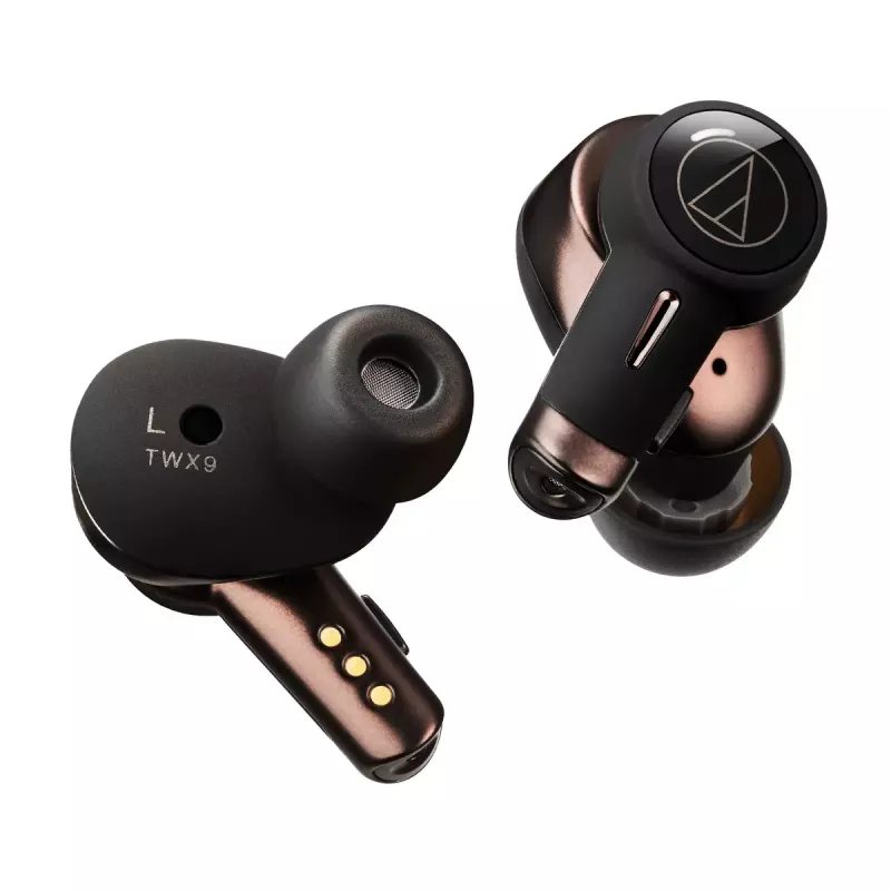 Audio-Technica ATH-TWX9 slúchadlá — True Wireless In‑ear TWS, 10–40000 Hz, Bluetooth, hnedá