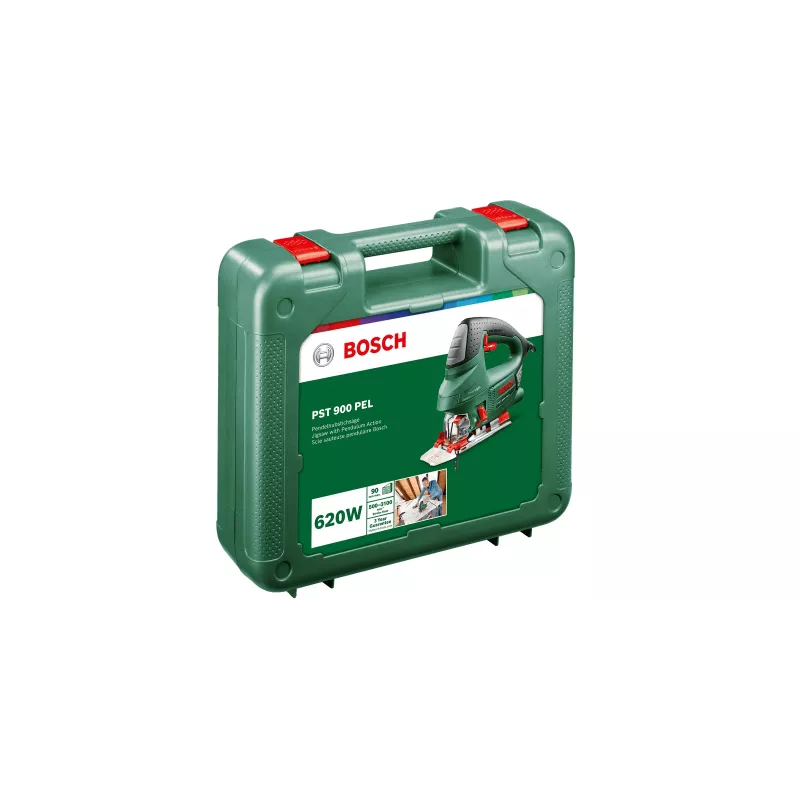 Bosch PST 900 PEL kmitavá priamočiara píla, 620 W, zdvih 23 mm, s kufríkom, zelená/čierna