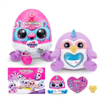 Figúrka Zuru Rainbowcorns Adopt-A-Corn Surprise — triedená zberateľská minifigúrka (sortiment)