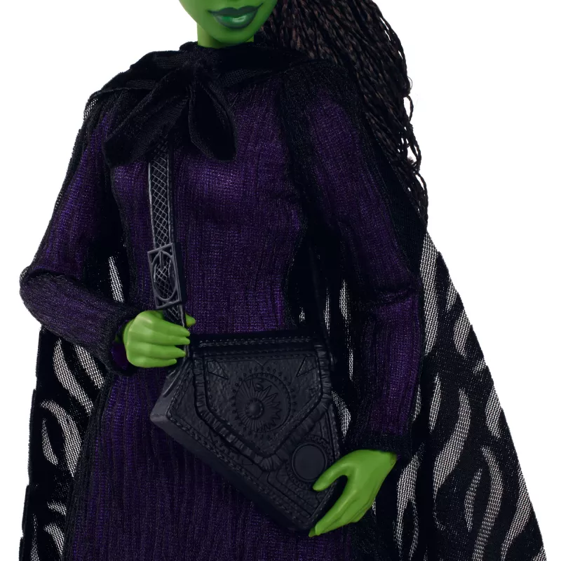 Zberateľská bábika MATTEL Wicked Deluxe Elphaba HXY38 – postava, pohyblivá, detailný kostým