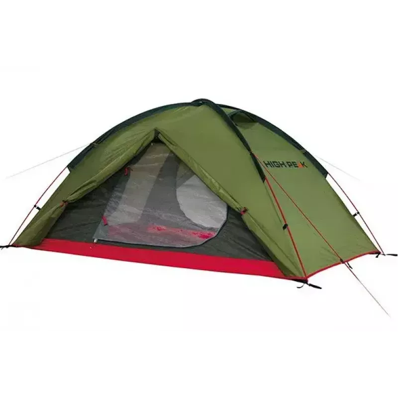 Stan High Peak Woodpecker 3 — 3-osobový, zeleno-červený, model N0802