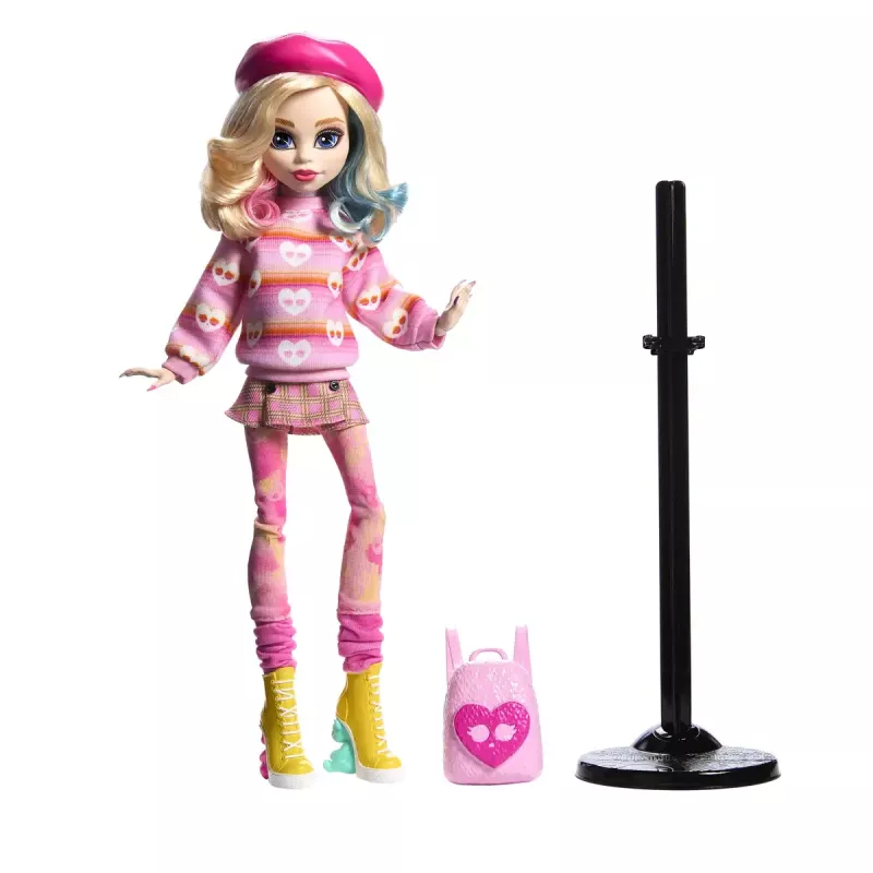 Módna bábika Mattel Monster High Wednesday Enid Sinclair viacfarebná