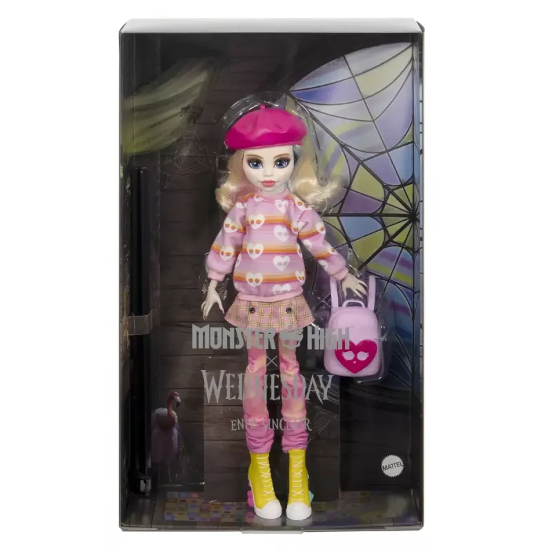 Módna bábika Mattel Monster High Wednesday Enid Sinclair viacfarebná