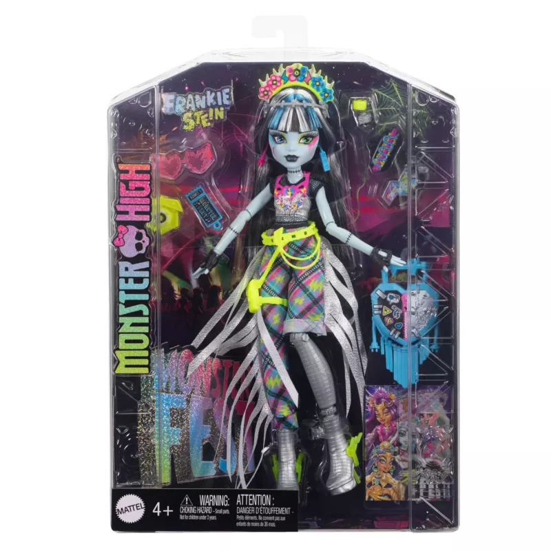 Bábika MATTEL Frankie Stein Monsterfest HXH79 — Monster High zberateľská módna bábika
