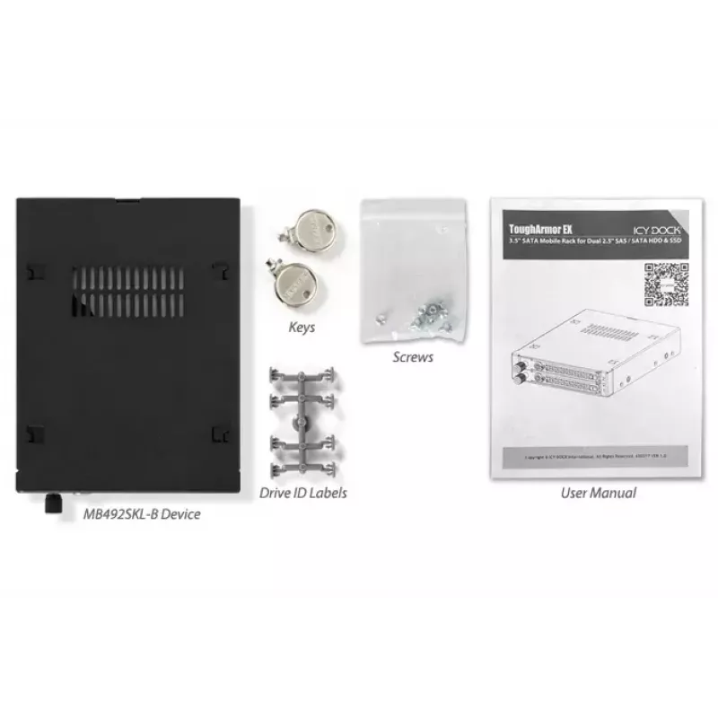 Zaslepovací kryt pozície disku Icy Dock MB492SKL-B