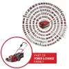 Ručná kosačka Einhell GP-CM 36/47 S Li BL batéria 47 cm 700 m²