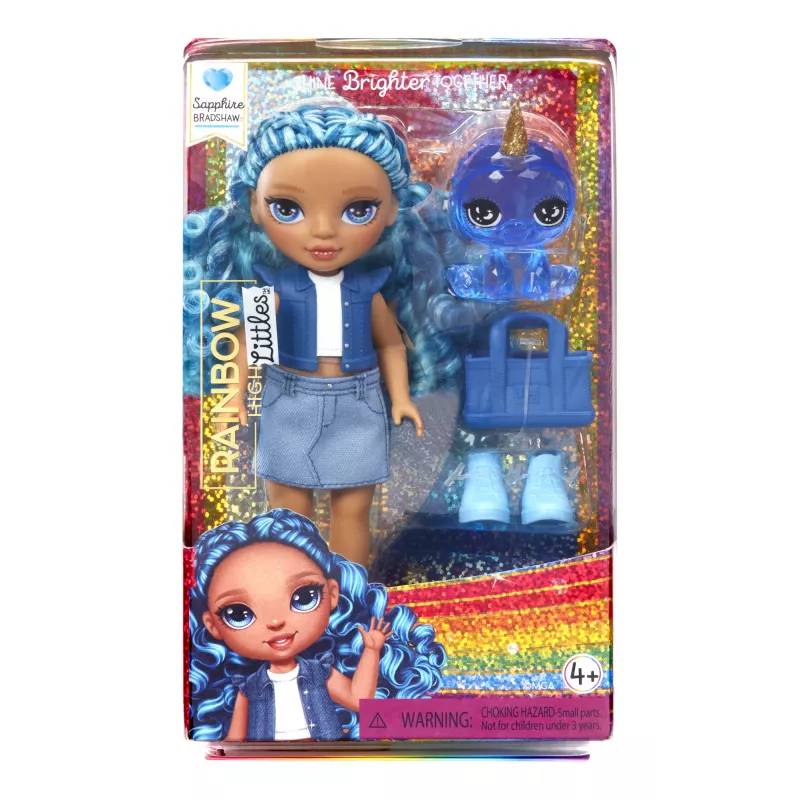 Rainbow High Littles bábiky – Sapphire (modrá), módna bábika, ženské, 4 rok(y), chlapec/dievča, viacfarebná