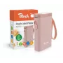 Peach PE110 tlačiareň etikiet, priama termotlač, Bluetooth, integrovaná batéria, ružová