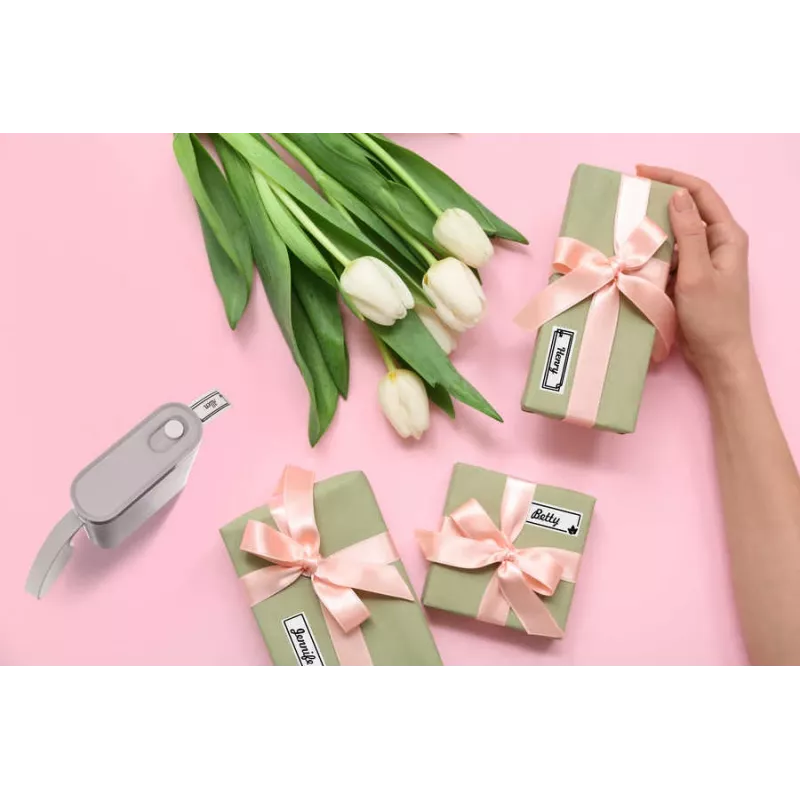 Peach PE110 tlačiareň etikiet, priama termotlač, Bluetooth, integrovaná batéria, biela