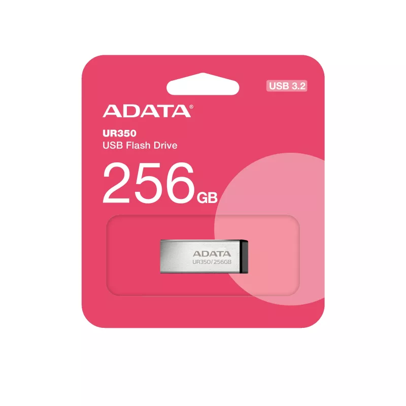 ADATA UR350 USB kľúč 256 GB USB Type-A 3.2 Gen 1 (3.1 Gen 1) čierny, strieborný