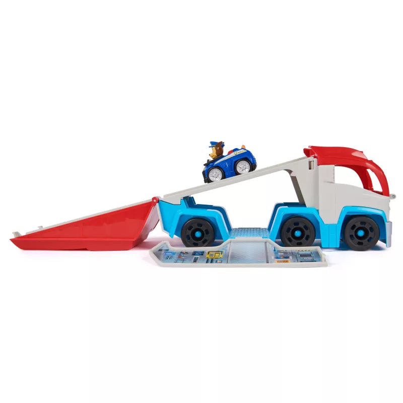 Vozidlo Spin Master PAW Patrol Pup Squad Patroller Team Vehicle so zberateľským autom Chase, od 3 rokov, plast, viacfarebné