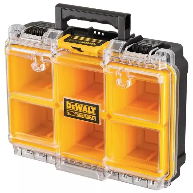 Box na náradie DeWALT ToughSystem 2.0 čierny transparentný žltý 6 priehradiek