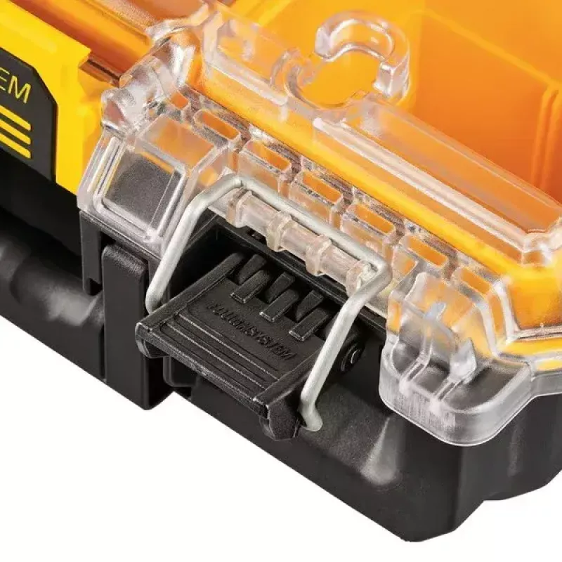Box na náradie DeWALT ToughSystem 2.0 čierny transparentný žltý 6 priehradiek