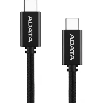 USB-C na USB-C kábel ADATA CACC-100PN-BK, USB 2.0, 1 m, čierna