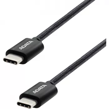 USB-C na USB-C kábel ADATA CACC-100PN-BK, USB 2.0, 1 m, čierna