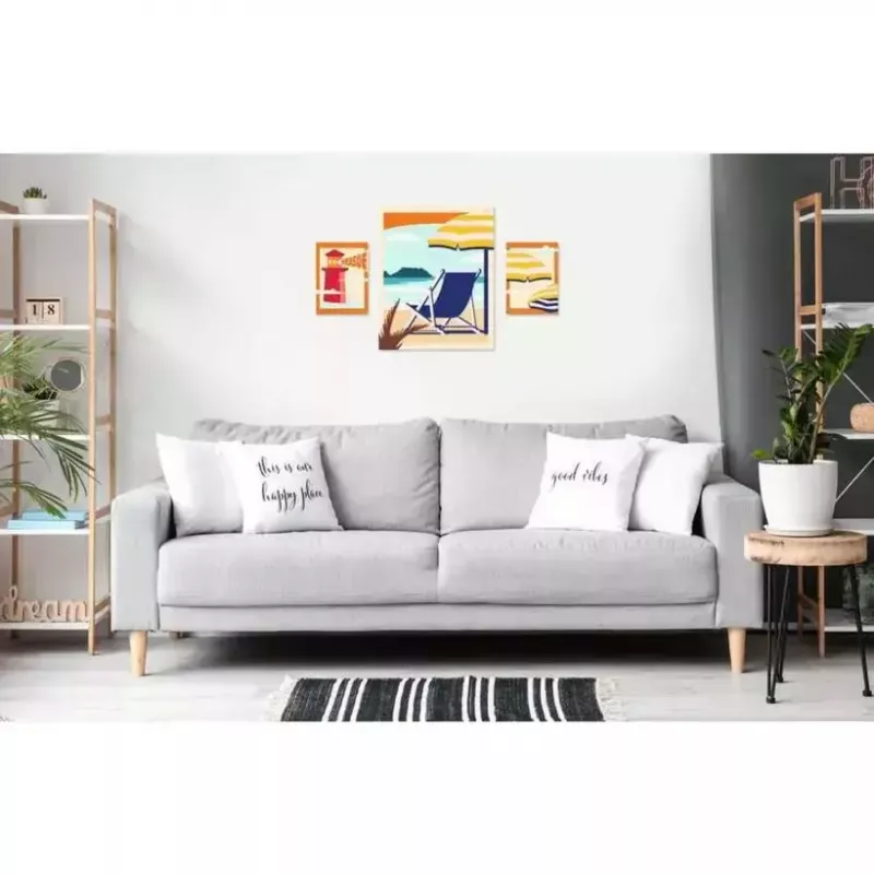 Ravensburger Malset CreArt Gallery Wall Set 'Am Strand' 23901 — maľovacia aktivita s rámovými panelmi