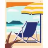Ravensburger Malset CreArt Gallery Wall Set 'Am Strand' 23901 — maľovacia aktivita s rámovými panelmi
