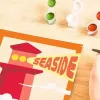Maľovacia sada Ravensburger CreArt – Leuchtturm am Meer, kreatívne maľovanie podľa čísel