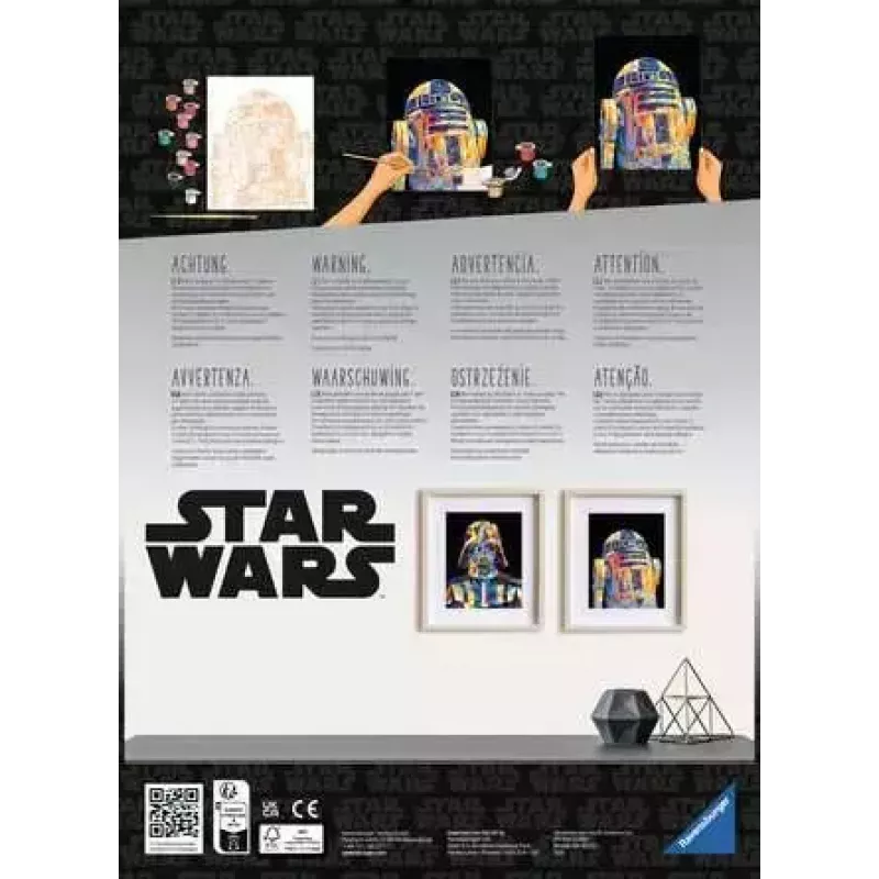Maľovacia sada Ravensburger CreArt Star Wars - Darth Vader, model 23731, maľovanie podľa čísel