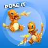 MEGA Pokémon Build & Show Charmander stavebnica, 10 cm vysoká,