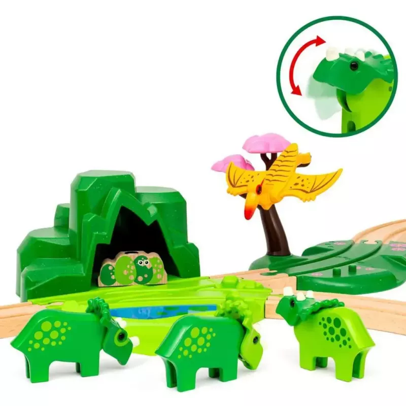 Železničná hra Ravensburger Dinosaur Deluxe Set BRIO World 63610400 s interaktívnymi funkciami