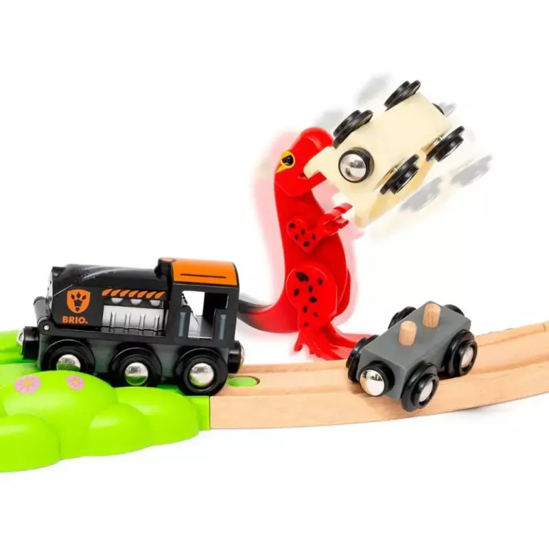 Železničná hra Ravensburger Dinosaur Deluxe Set BRIO World 63610400 s interaktívnymi funkciami
