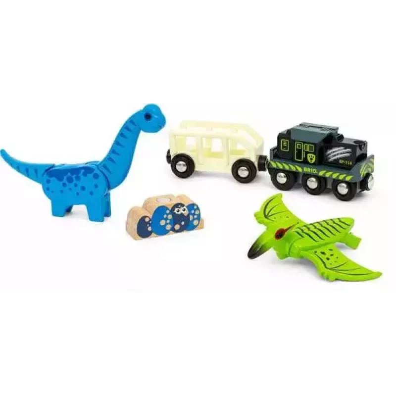 Vlak BRIO Dinosaur Battery Train Multicolour Wood 3+