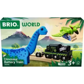Vlak BRIO Dinosaur Battery Train Multicolour Wood 3+