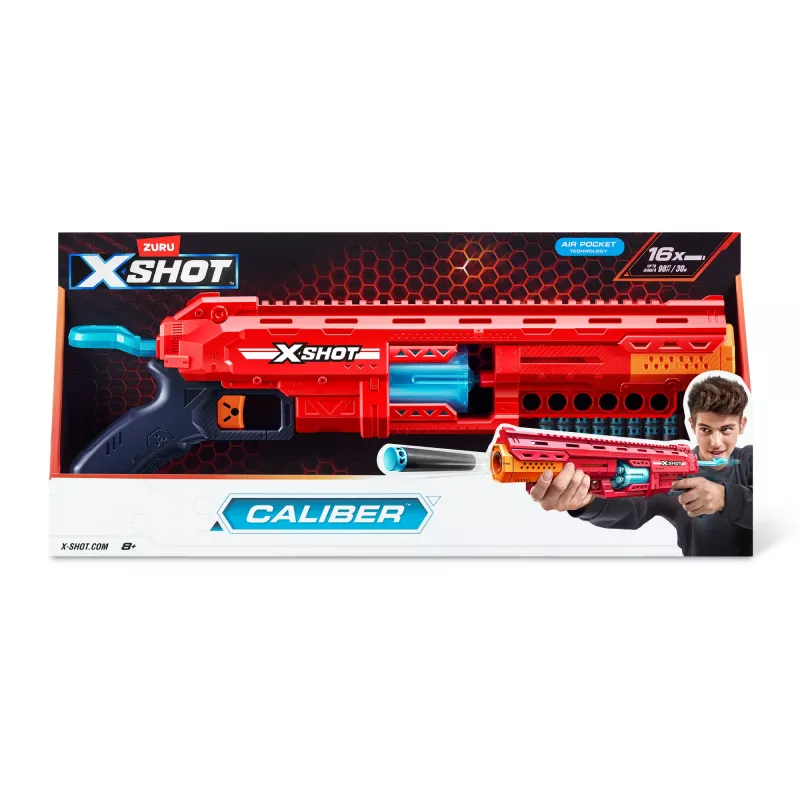 ZURU XSHOT Excel 36675 Caliber blaster na šípky, dosah 27 m