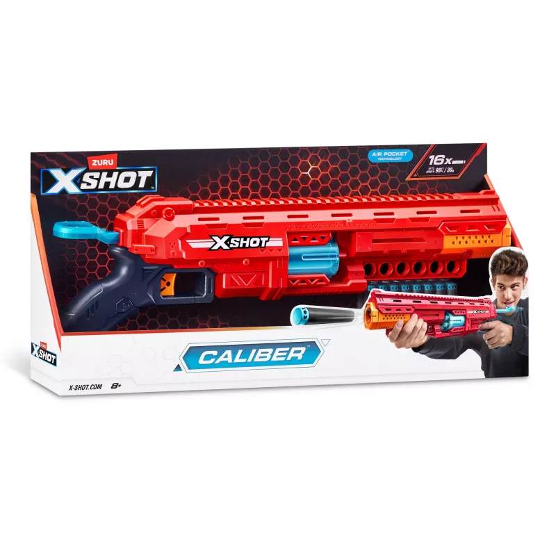 ZURU XSHOT Excel 36675 Caliber blaster na šípky, dosah 27 m