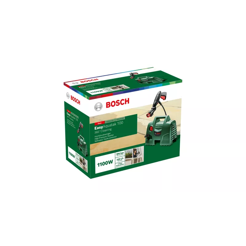 Bosch Easy Aquatak 100 Vysokotlakový čistič Kompaktný Elektrický 270 l/h 1100 W zelená